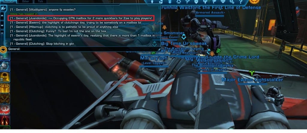 Occupy SWTOR- Angry F2P Gamers Protest F2P Limitations