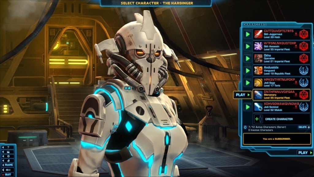 swtor servers closedown