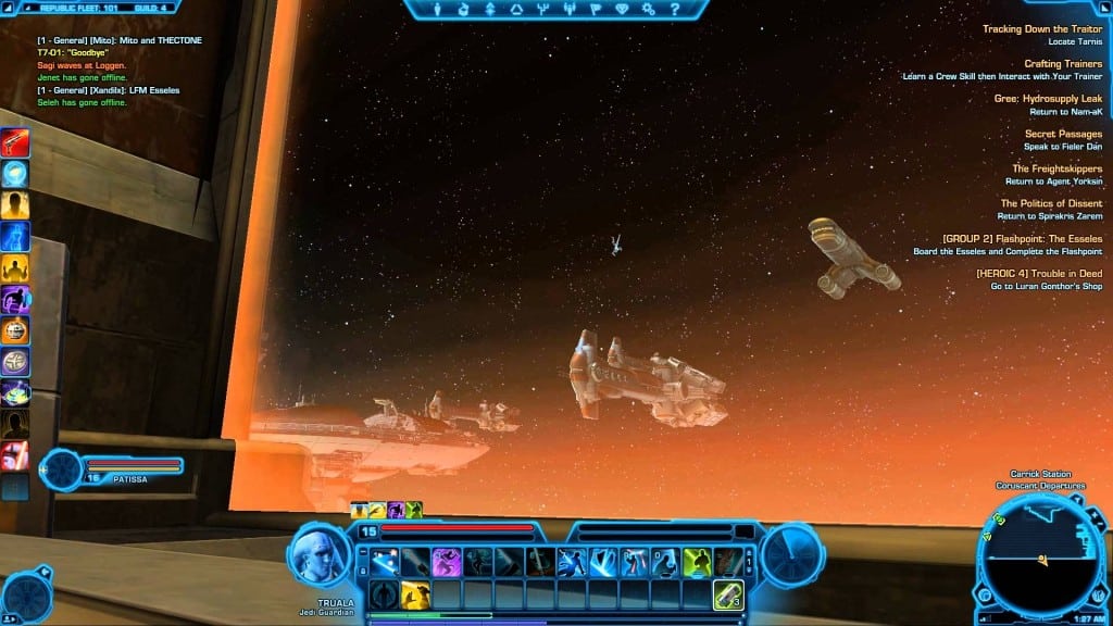 body floating outside the republic fleet