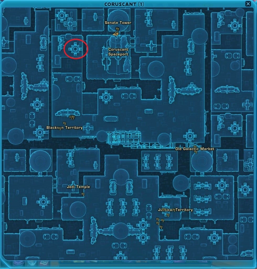 swtor Housing Location on Coruscant 2