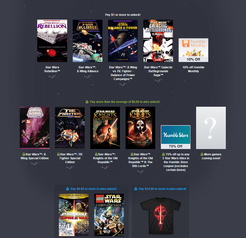 Star Wars Humble Bundle