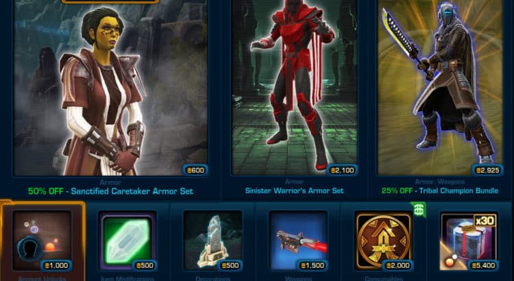 SWTOR Cartel Market Update for Feb 12