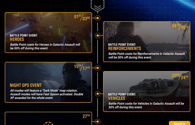 Star Wars Battelfront 2 – Community Calendar - February 2019