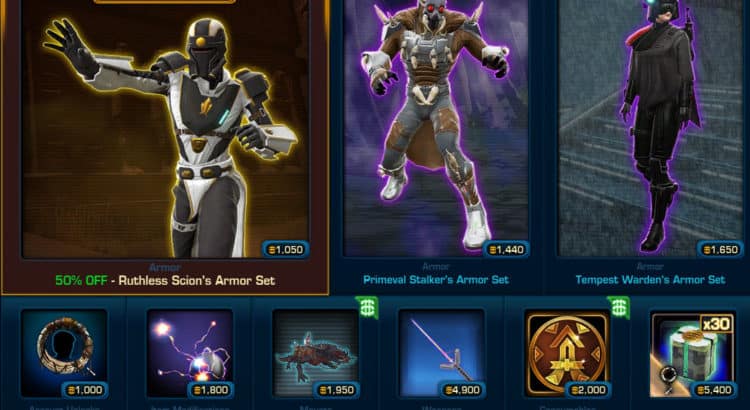 SWTOR Cartel Market Update for April 22