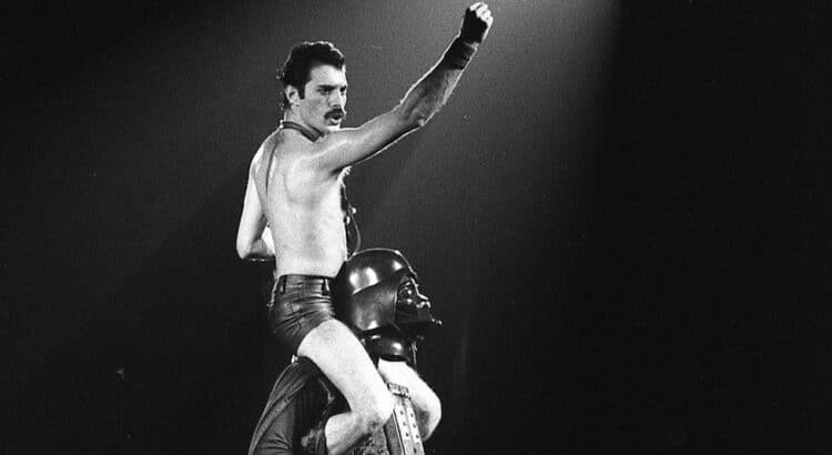 Explore the story of Freddie Mercury's legendary stage entrance with Darth Vader, how it became a Queen concert highlight, and why George Lucas intervened